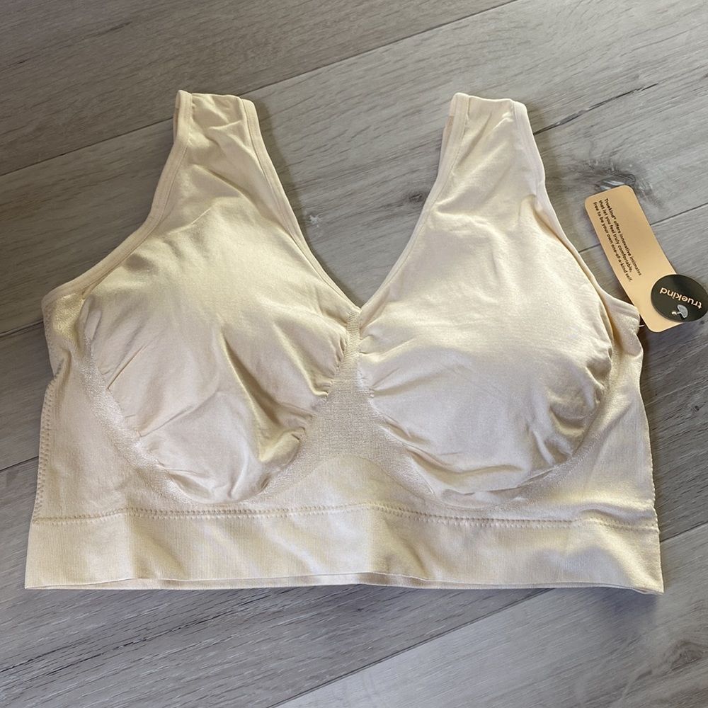 Truekind® Everyday‎ Throw-on Wireless Bralette - Nude, 3X NWT in Packaging